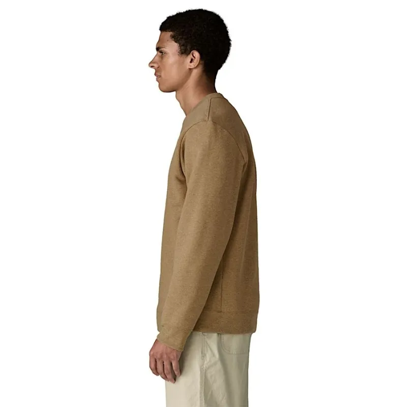 Patagonia 95 Oval Logo Uprisal Men's Crew Sweatshirt in Gravel Heather-2